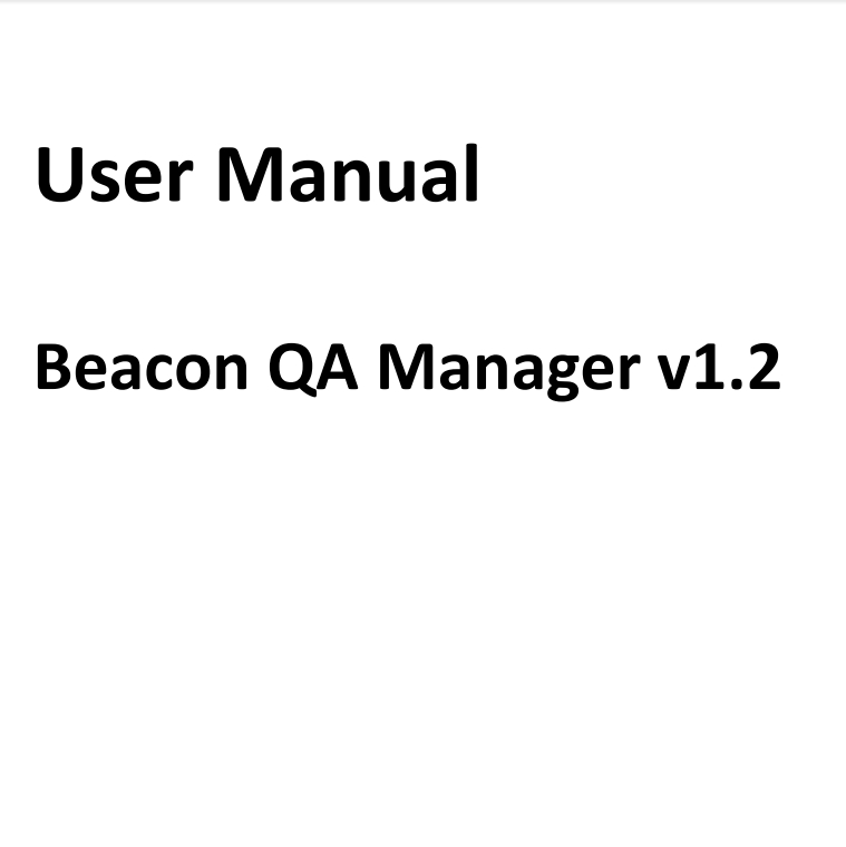 YF. SMS231202 Beacon QA Manager_v1.4_User Manual_A5_2025-01-24