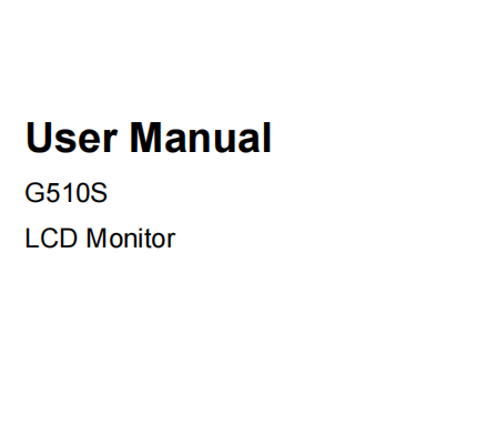Manual do usuário G510S