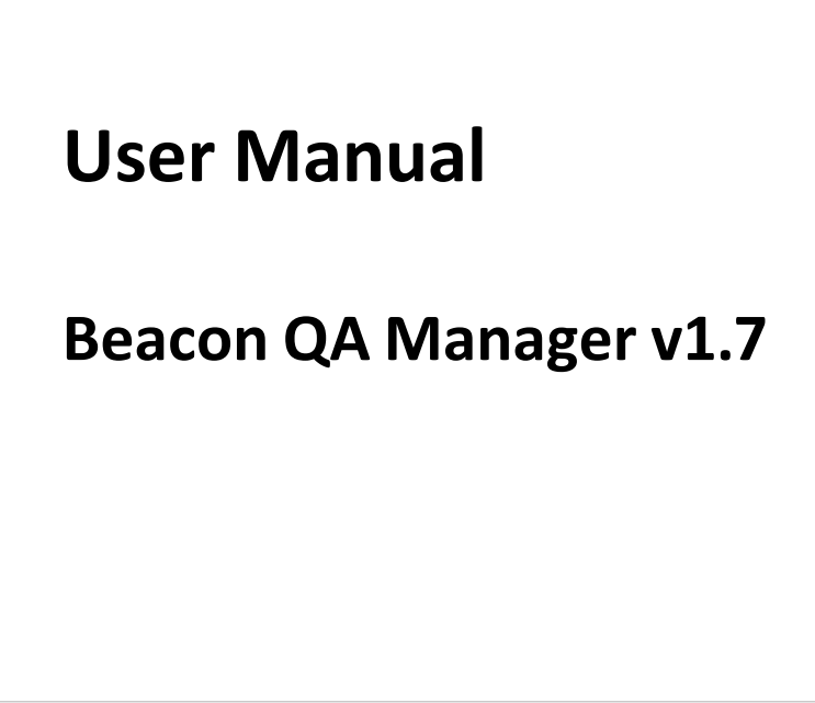 YF. SMS231202 Beacon QA Manager_v1.7_User Manual_A8_2025-10-10 (rascunho)